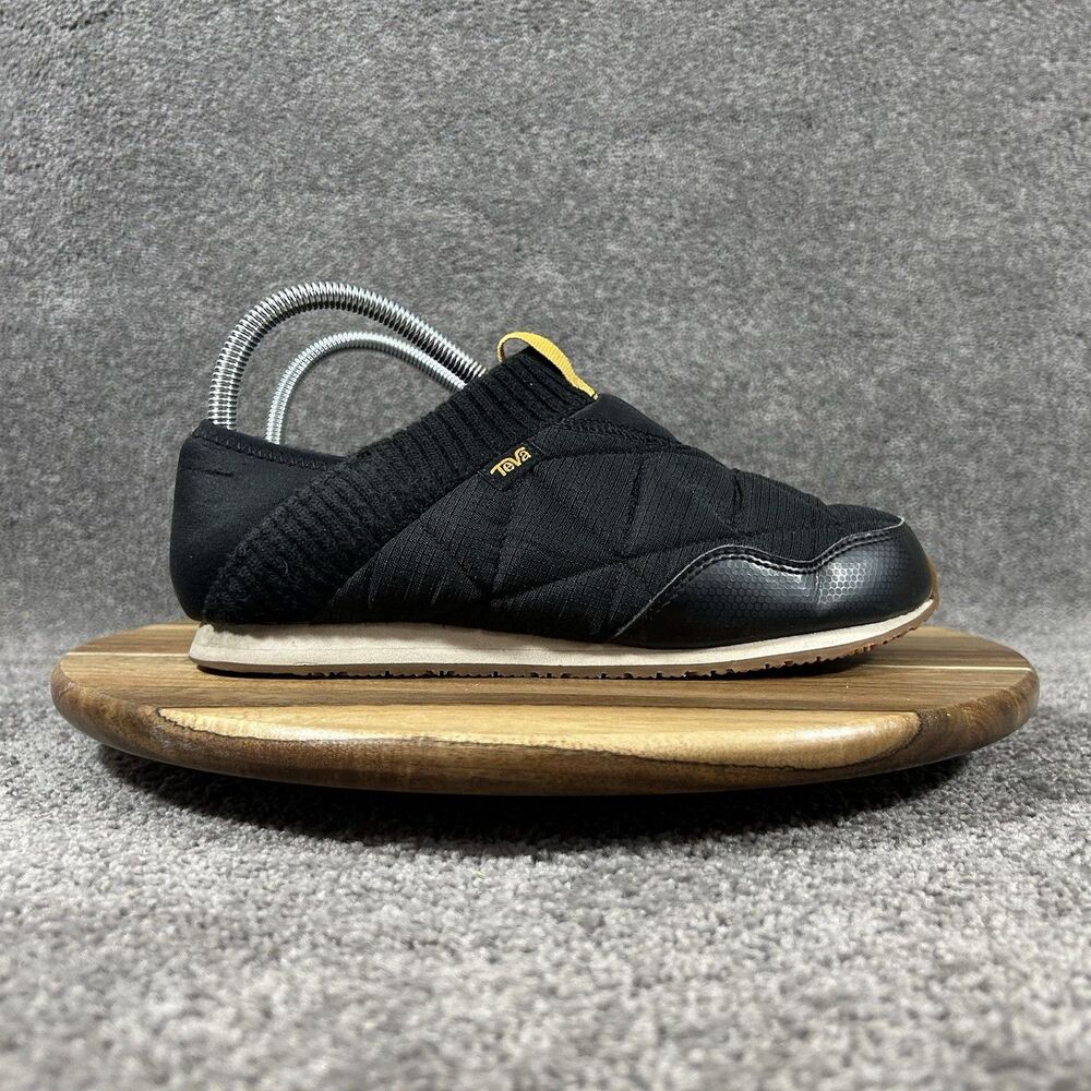 Teva ReEmber Moc Women's Size 7 Black Slip On Quilted Comfort Camp Slipper Shoes